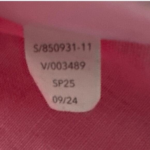 Athleta Pink Retreat 100% Linen Button Down Shirt Top XL - Picture 6 of 6